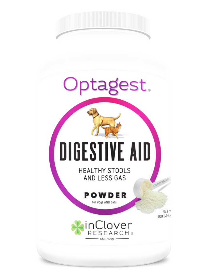 Inclover - Optagest Plant Based Prebiotics & Digestive Enzymes for Dogs & Cats