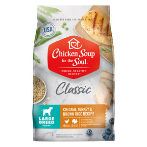 Chicken Soup - Puppy Large Breed Chicken, Turkey & Brown Rice Dry Dog Food