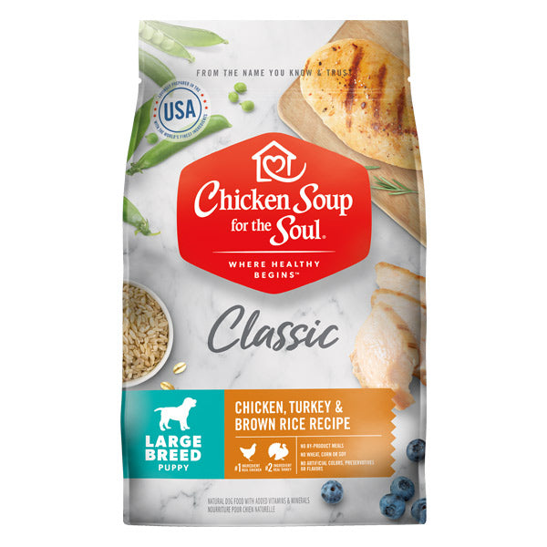 Chicken Soup - Puppy Large Breed Chicken, Turkey & Brown Rice Dry Dog Food