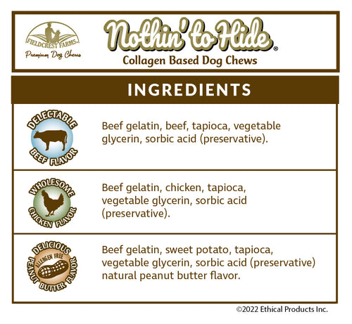 Ethical Pet - Fieldcrest Farms Nothin' To Hide Bagel Dog Treat