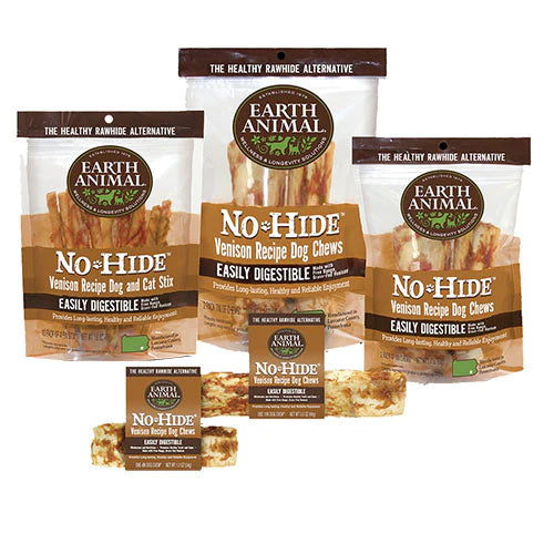 Earth Animal - No-Hide Venison Rolls Dog Treat