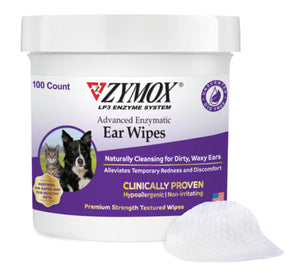 ZYMOX - Advanced Enzymatic Ear Wipes for Cats & Dogs