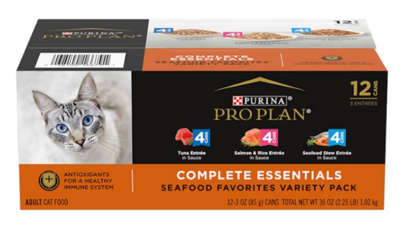 Purina Pro Plan - Tuna, Salmon & Rice, and Seafood Stew Entrée Wet Cat Food