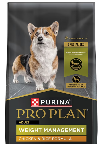 Purina Pro Plan - Weight Management Chicken and Rice Formula Dry Dog Food