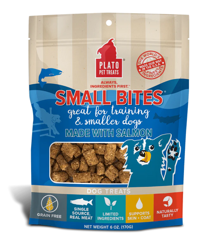 Plato Pet Treats - Small Bites Salmon Dog Treats