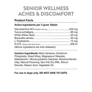 NaturVet - Senior Aches & Discomforts Chewable Tablets for Dogs