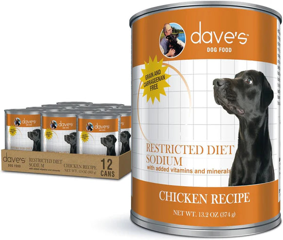 Dave's Pet Food -Restricted Diet Sodium – Chicken Formula Wet Dog Food