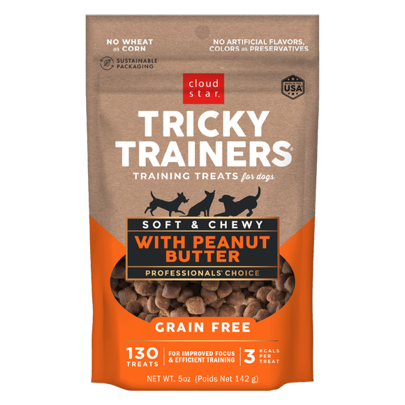 Cloud Star - Tricky Trainers Grain Free Soft & Chewy with Peanut Butter Dog Treat