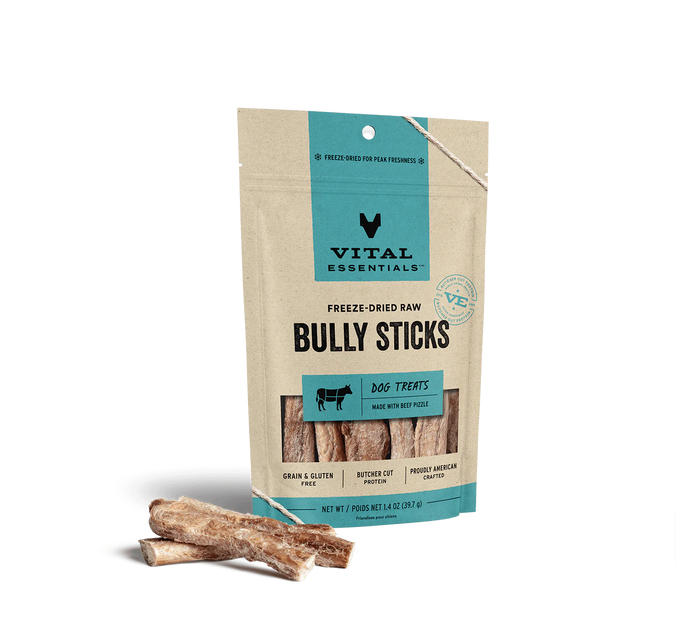 Vital Essentials - Freeze-Dried Bully Sticks Dog Treats