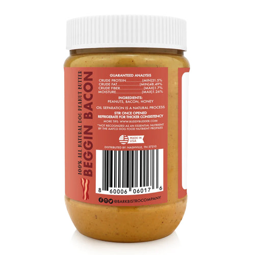 Bark Bistro - Bangin Bacon Buddy Budder Dog Treat