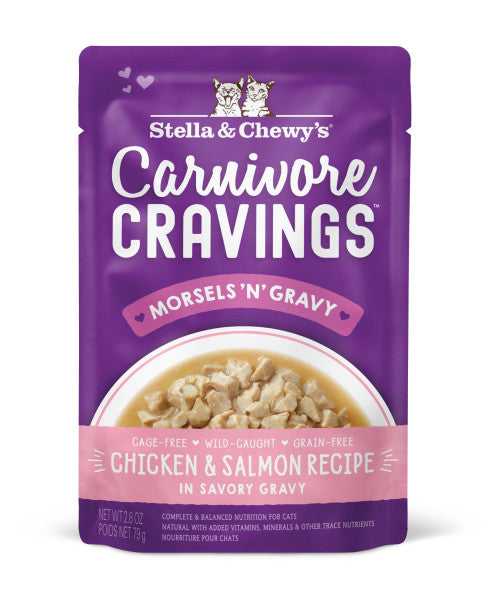 Stella & Chewy's - Carnivore Cravings Morsels in Gravy Chicken & Salmon Wet Cat Food