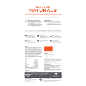 Diamond Naturals - Extreme Athlete Adult Chicken & Rice Formula Dry Dog Food