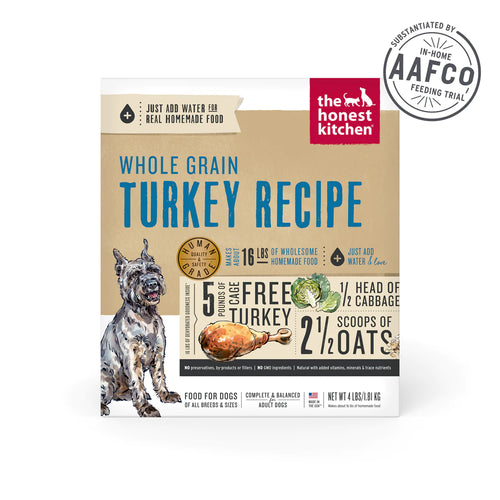 The Honest Kitchen - Dehydrated Whole Grain Turkey Dog Food