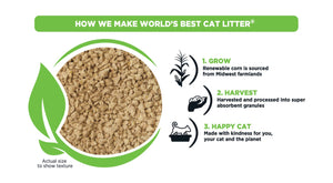 World's Best Cat Litter -Multiple Cat Unscented Cat Litter
