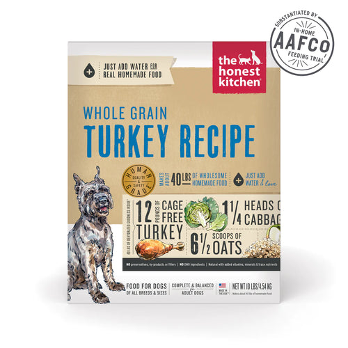 The Honest Kitchen - Dehydrated Whole Grain Turkey Dog Food
