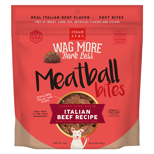 Cloud Star - WMBL Grain Free Italian Beef Meatball Bites Dog Treat