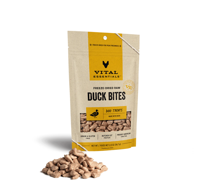 Vital Essentials - Freeze-Dried Duck Bites Dog Treats
