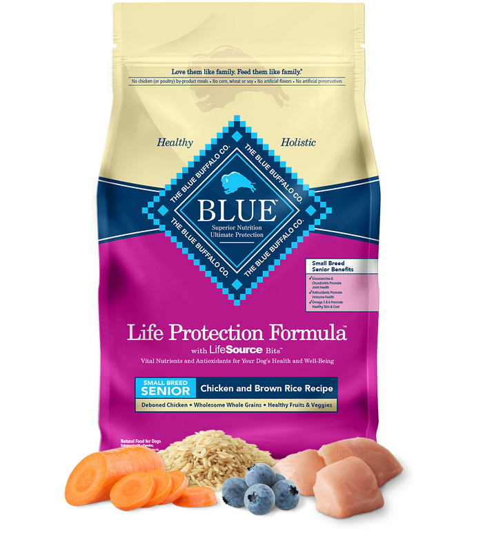 Blue Buffalo - Life Protection Small Breed Senior Chicken & Brown Rice Dry Dog Food