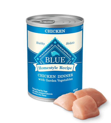Blue buffalo homestyle recipe chicken dinner canned dog food sale