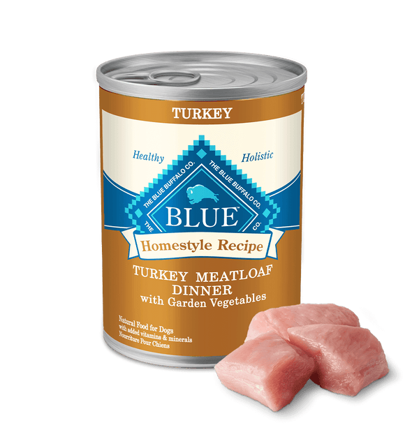 Blue Buffalo - Homestyle Turkey Meatloaf Dinner with Garden Vegetables Wet Dog Food