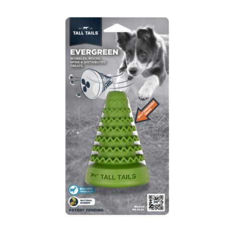 Tall Tails - Natural Rubber Evergreen Tree Reward Dog Toy