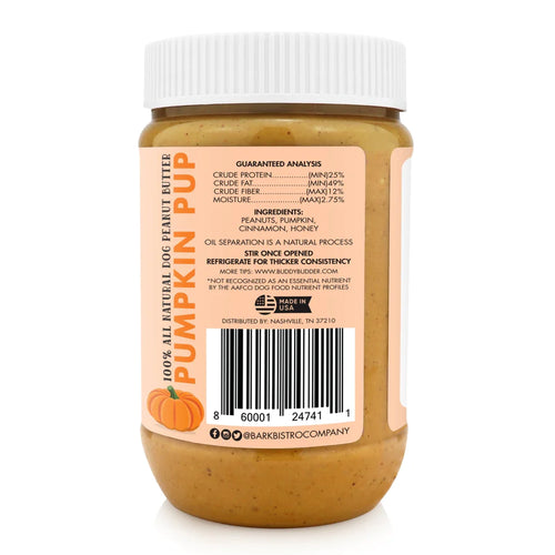Bark Bistro - Pumpkin Pup Buddy Budder Dog Treat