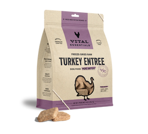 Vital Essentials - Freeze-Dried Raw Turkey Entree Mini Patties Dog Food