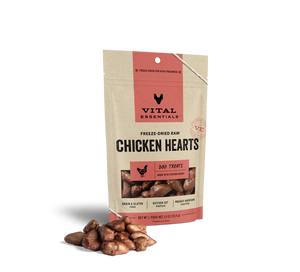 Vital Essentials - Freeze-Dried Chicken Hearts Dog Treats