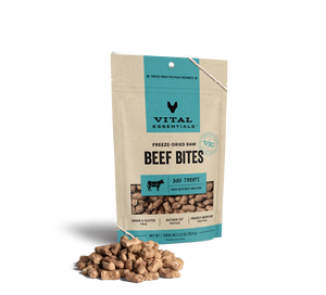 Vital Essentials - Freeze-Dried Beef Bites Dog Treats