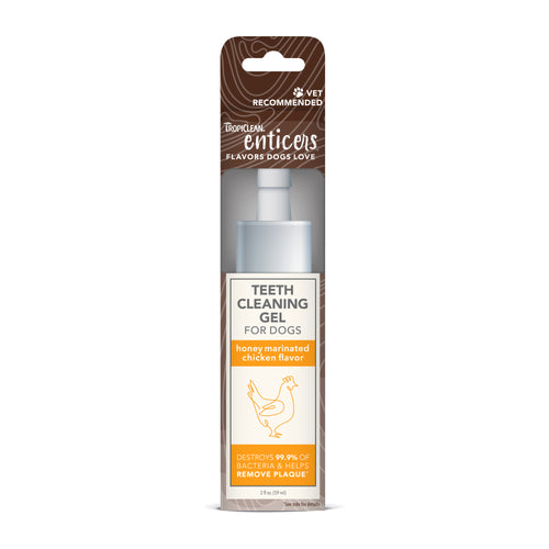 TropiClean - Enticers Chicken Teeth Cleaning Gel for Dogs