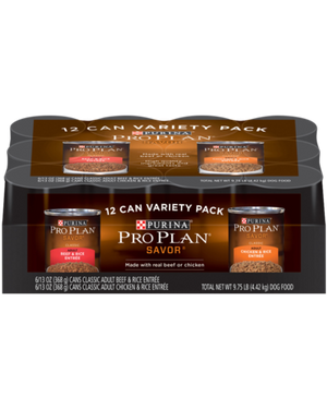 Purina Pro Plan - Classic Beef & Rice, Chicken & Rice Variety Pack Wet Dog Food