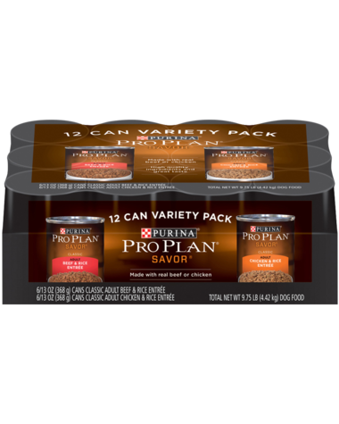 Purina Pro Plan Classic Beef Rice Chicken Rice Variety Pack