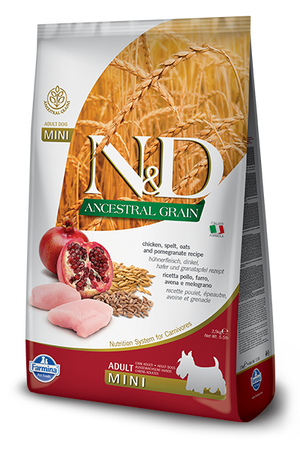 Farmina - N&D Ancestral Grain Chicken & Pomegranate Mini Dry Food