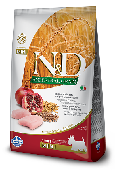 Farmina - N&D Ancestral Grain Chicken & Pomegranate Mini Dry Food
