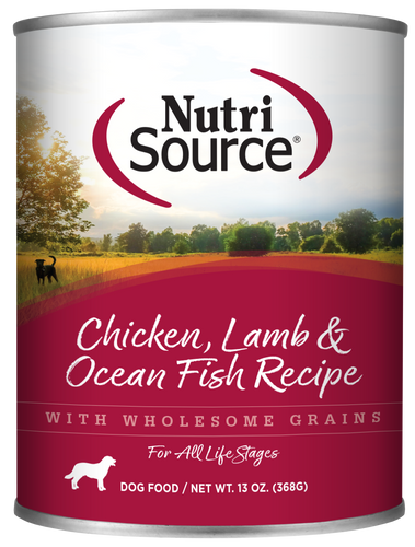 NutriSource - Chicken, Lamb & Ocean Fish Formula Wet Dog Food