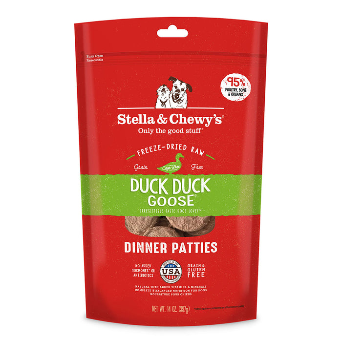 Stella & Chewy's - Freeze-Dried Raw Duck Duck Goose Dinner Patties Dry Dog Food