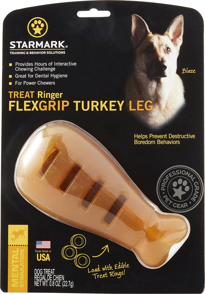 Starmark Flexigrip Turkey Leg Dog Toy