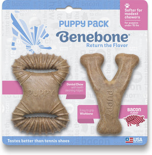 Benebone - Puppy Tiny 2-Pack Dog Chew Toy