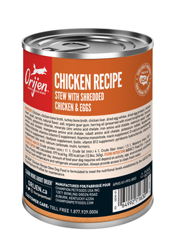 Orijen - Chicken Recipe Stew with Shredded Chicken & Eggs Wet Dog Food