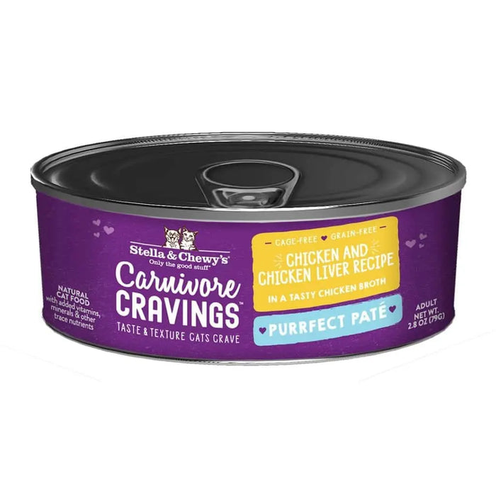 Stella & Chewy's - Carnivore Cravings Purrfect Paté Chicken & Chicken Liver Recipe Wet Cat Food