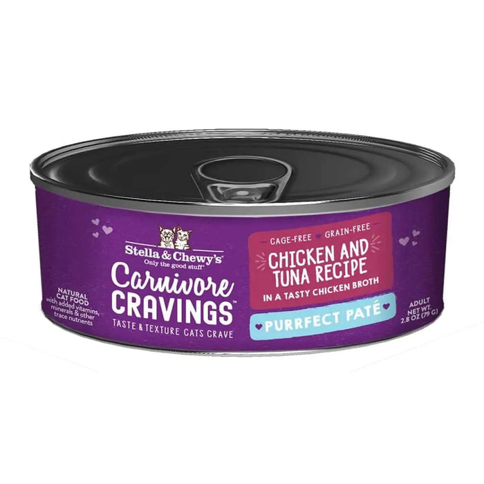 Stella & Chewy's - Carnivore Cravings Purrfect Paté Chicken & Tuna Recipe Wet Cat Food