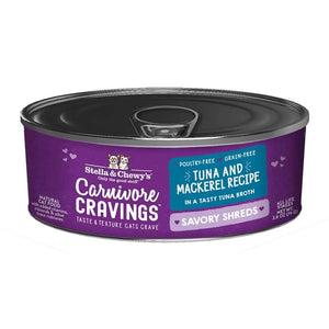 Stella & Chewy's - Carnivore Cravings Savory Shreds Tuna & Mackerel Recipe Wet Cat Food