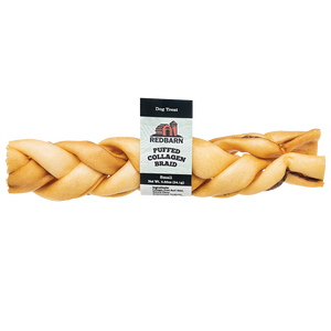 RedBarn -  Puffed Collagen Braid Dog Treat