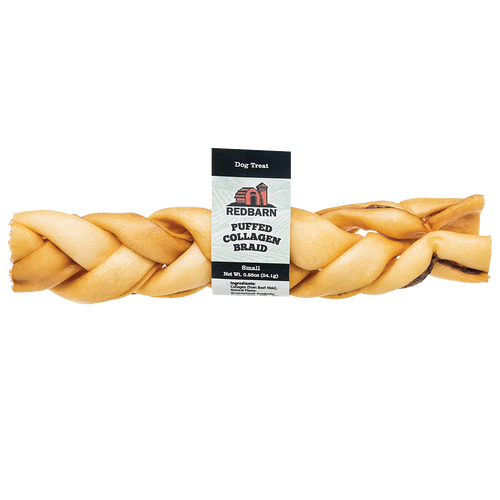 RedBarn -  Puffed Collagen Braid Dog Treat