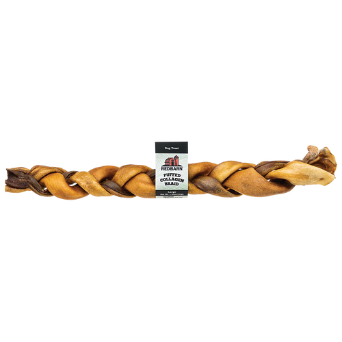 RedBarn -  Puffed Collagen Braid Dog Treat