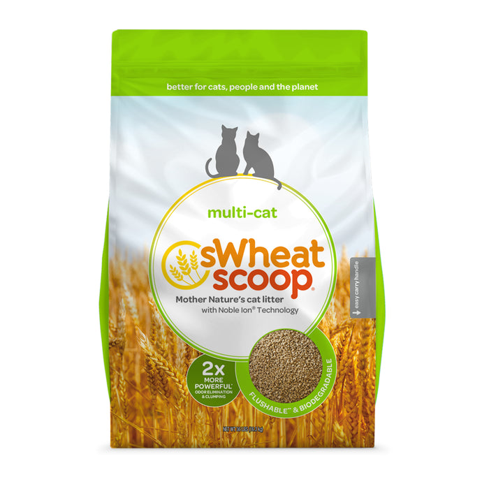 sWheat Scoop - Multi-Cat Unscented Clumping Cat Litter