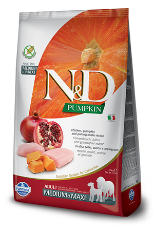 Farmina - N&D Pumpkin Chicken & Pomegranate Medi/Maxi Dog Food