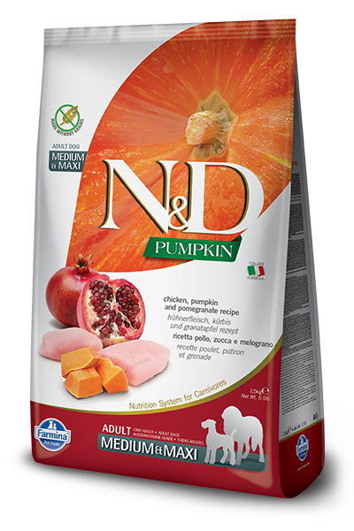 Farmina - N&D Pumpkin Chicken & Pomegranate Medi/Maxi Dog Food