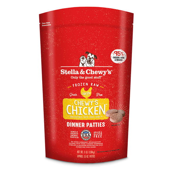 Stella & Chewy's - Frozen Raw Chicken Patties Dog Food - PICK UP ONLY