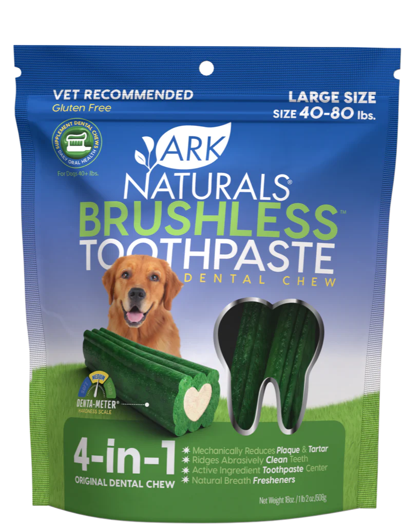 Brushless toothpaste dog shop treats